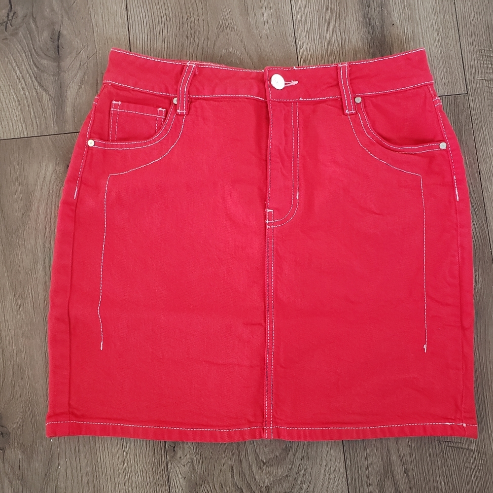 Kendall+Kylie Red Pencil Skirt, size 27